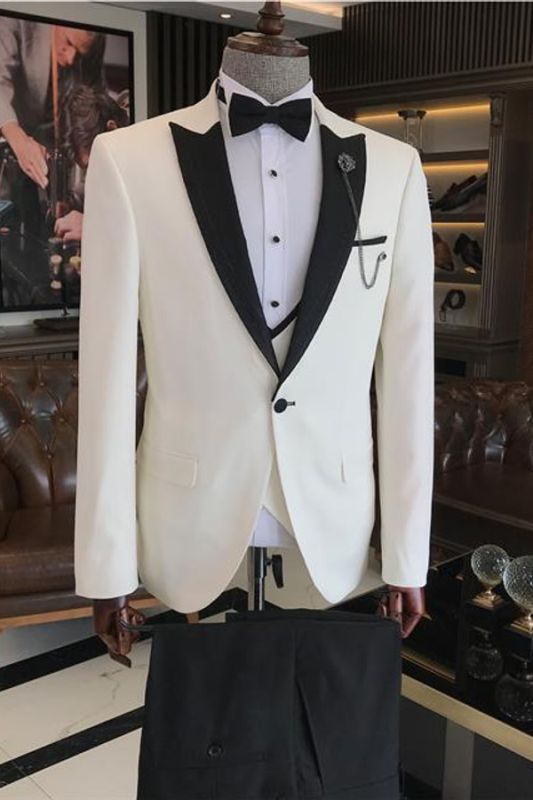 Osmond Formal White 3-Pack Slim Fit Suit