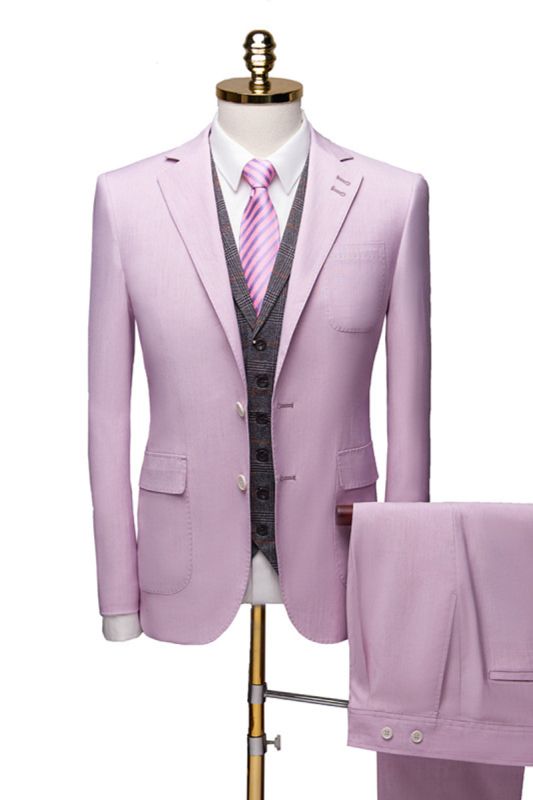 Purple Split Neck Suit for Prom | Classic Three Piece Tuxedo