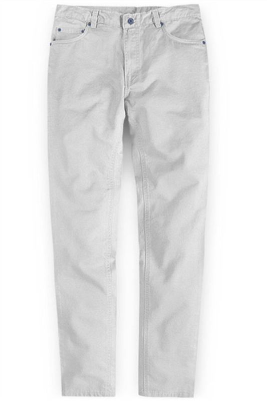 Ivory Fashion Slim Fit Casual Cotton Long Slim Pants