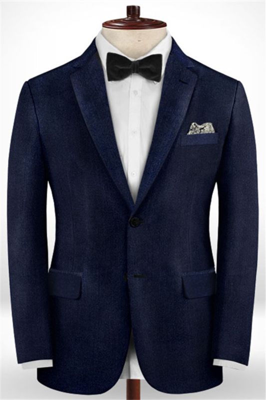 Dark Blue Business Mens Formal | Suit Mixed Wedding Groomsmen Suit