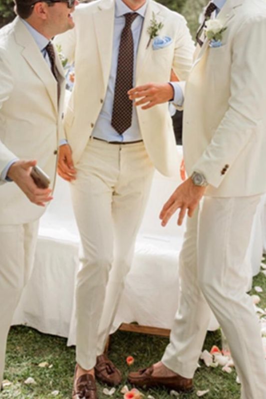 Aidan White Bespoke Best Fit Wedding Groomsmen Suit