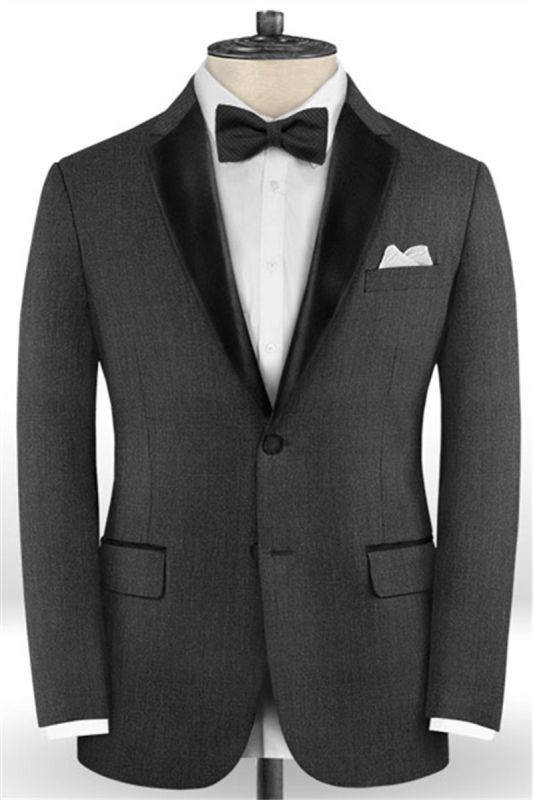 Mauricio Dark Grey Slim Fit Men Suit | New Formal Suit Two Piece