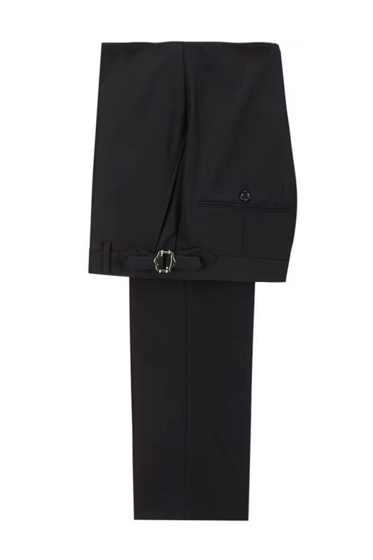 Shawl Design Double Breasted Black Suit