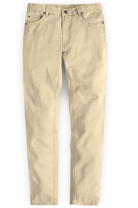 High Quality Fashion Slim Clothes Men Solid Color Pants