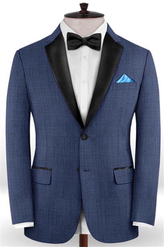 Trendy Blue Tailored Mens Suits |  Two Business Tuxedos