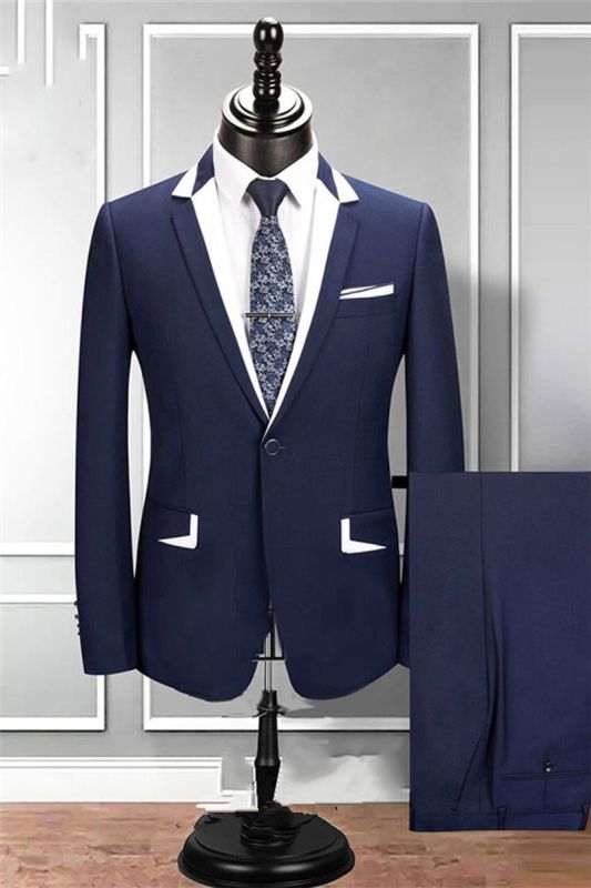 Weston Navy Notched Lapel 2-Pack Tuxedo | Groomsmen Menswear