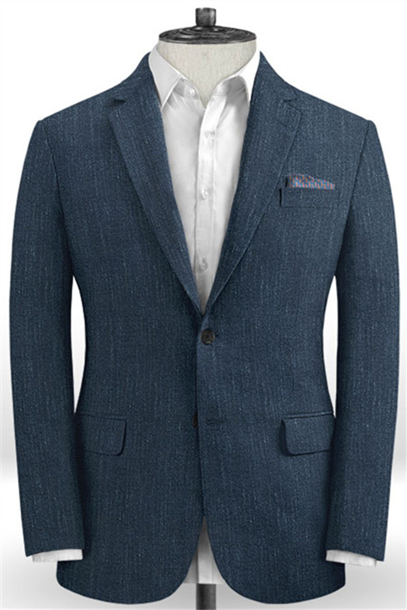 Groom Two-Button Wedding Tuxedo High-Resolution Stock Photo