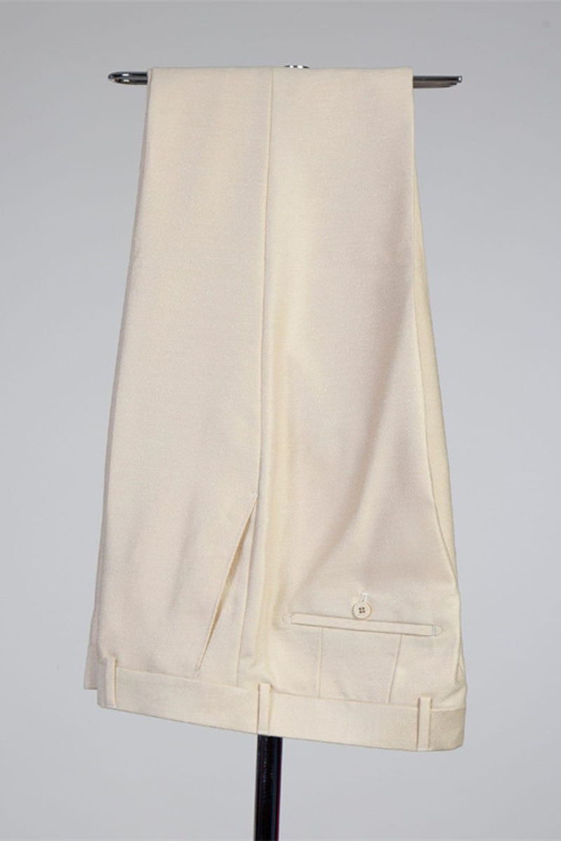 Kristopher Fashion Point Lapel Double Breasted Tailored Men Suit