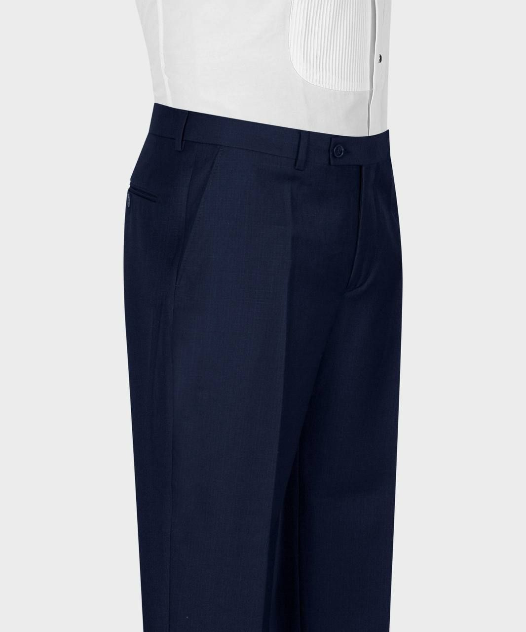 Modern Dark Navy Peaked Lapel Bespoke Suit