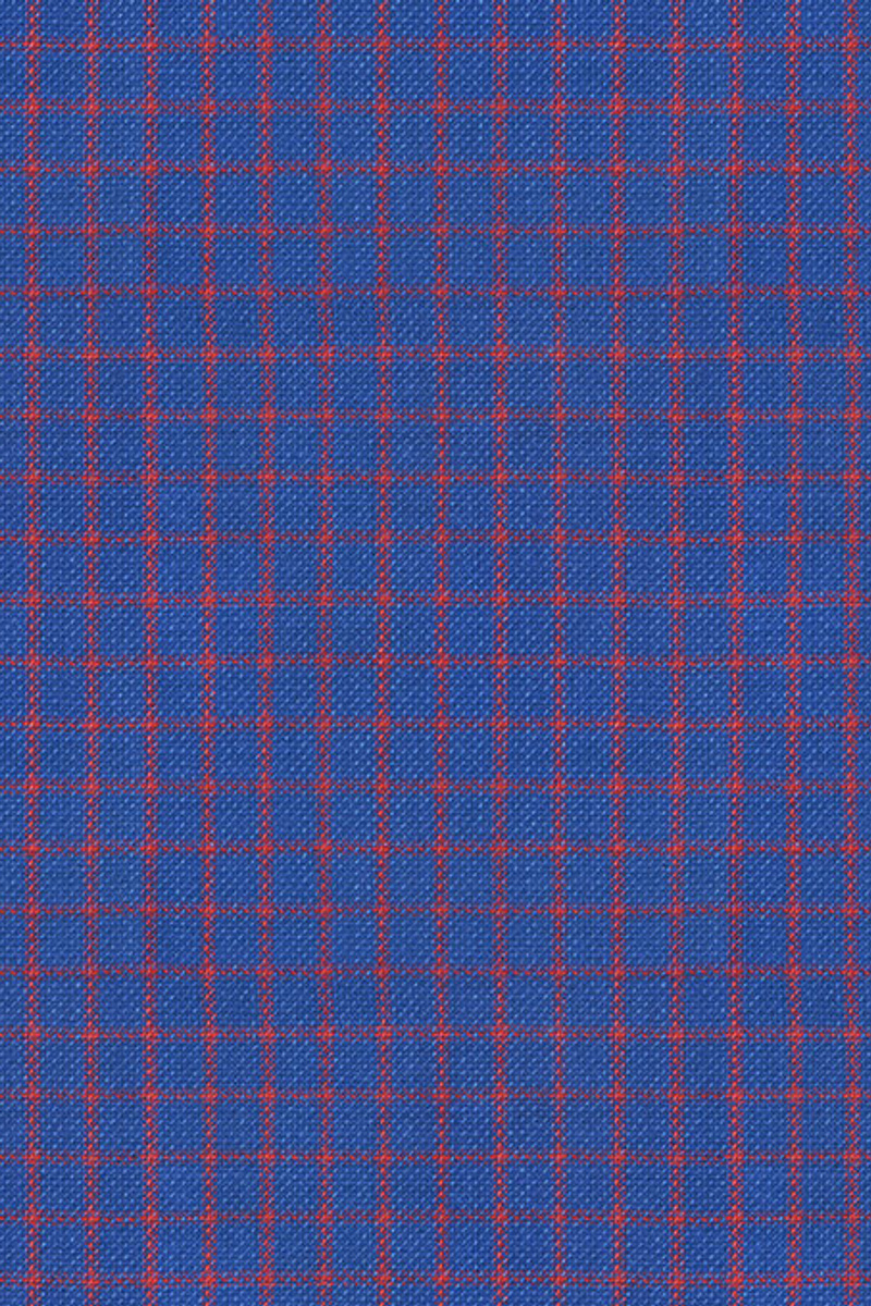 Royal Blue Tuxedo Online Modern Check Notched Lapel Suit