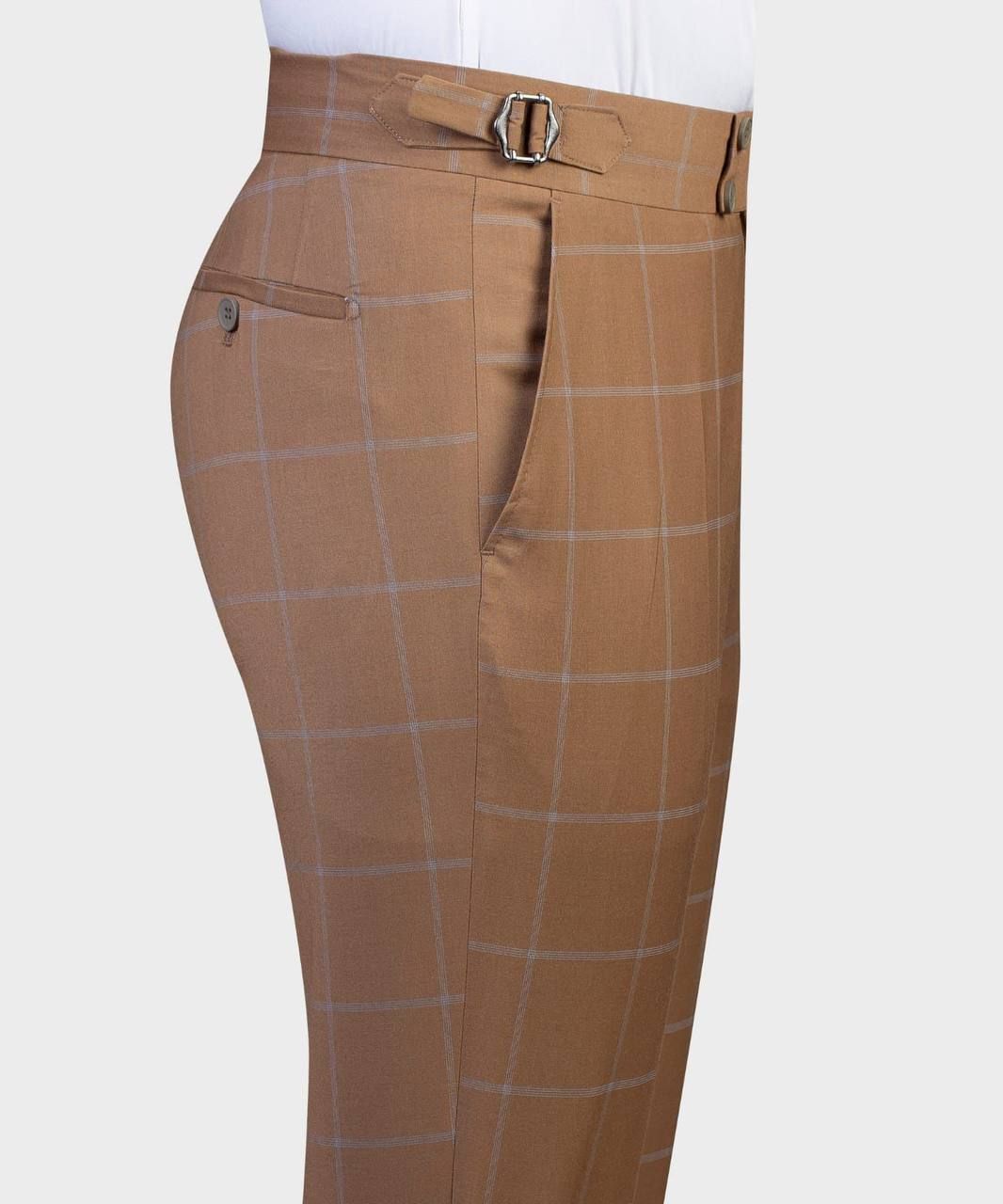 Shawl Lapel Check Double-Breasted Suit