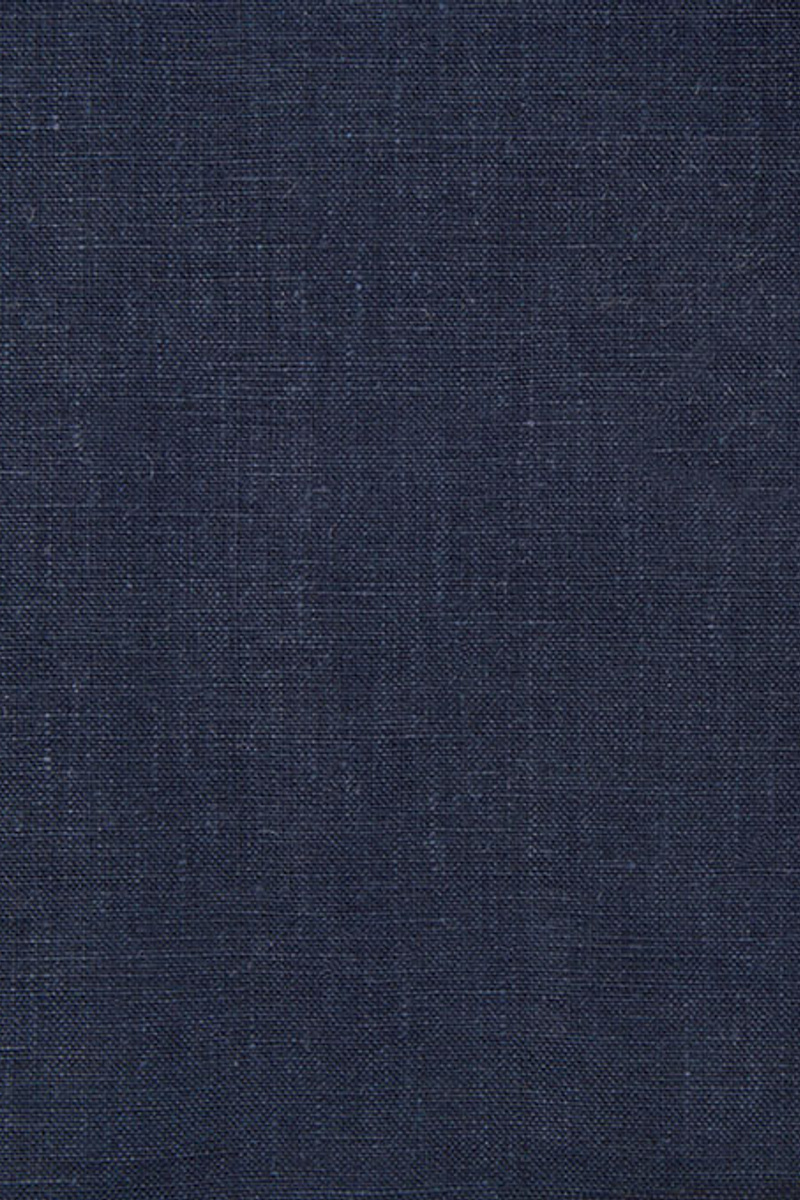 Dark Blue Linen Beach Groom Suit Slim Fit Wedding Tuxedo