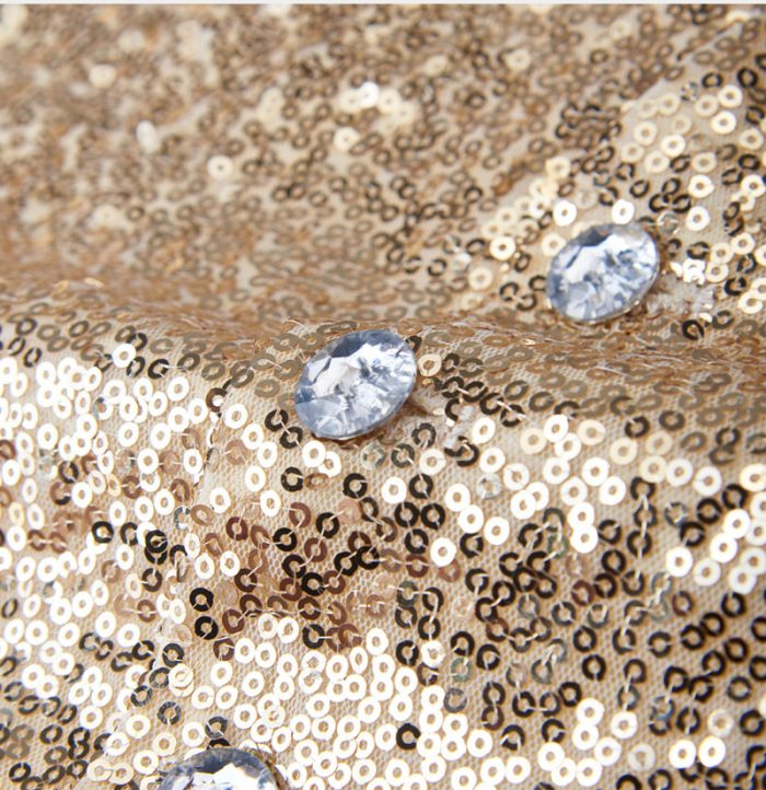 Maximilian Fashion Gold Sequined Men Vest For Prom