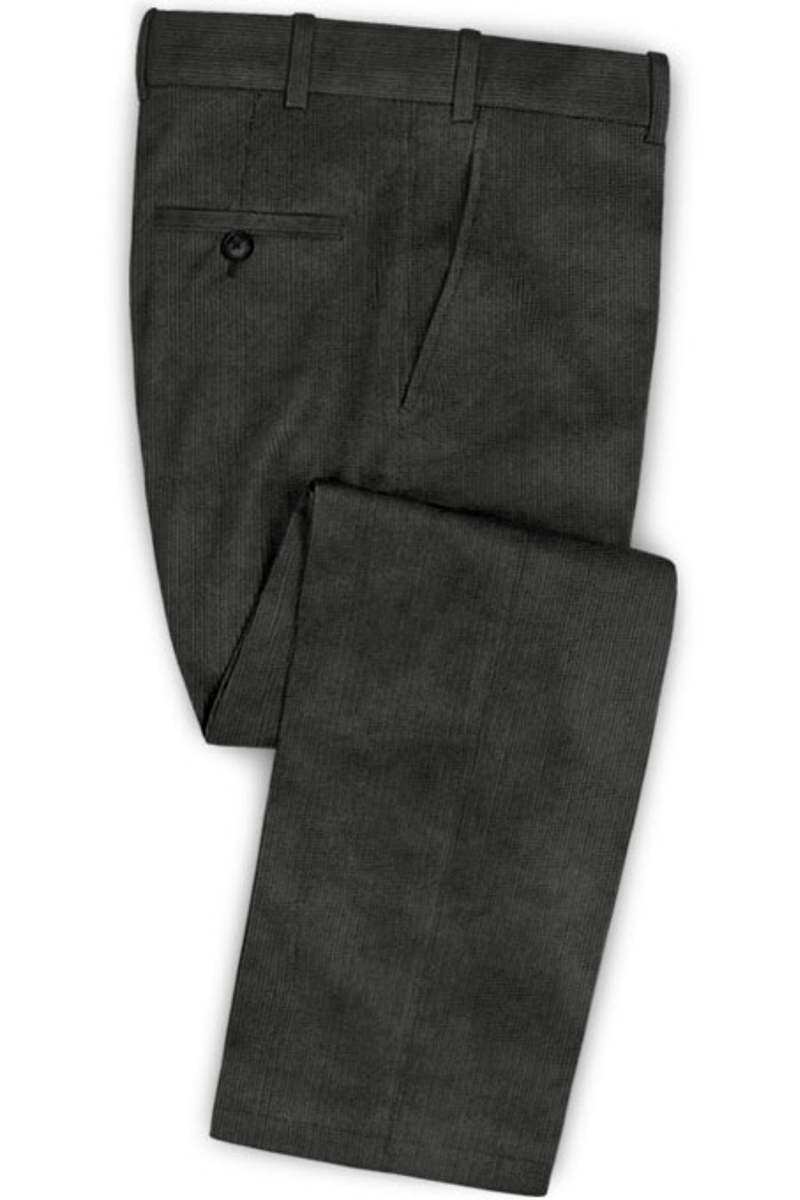 Black Business Men Suit Pants Slim Fit Men Blazer