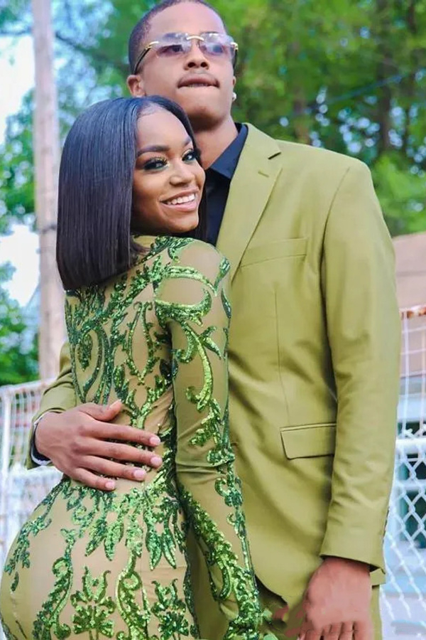 Lime Green Two-Piece Slim Fit Handsome Prom Costume