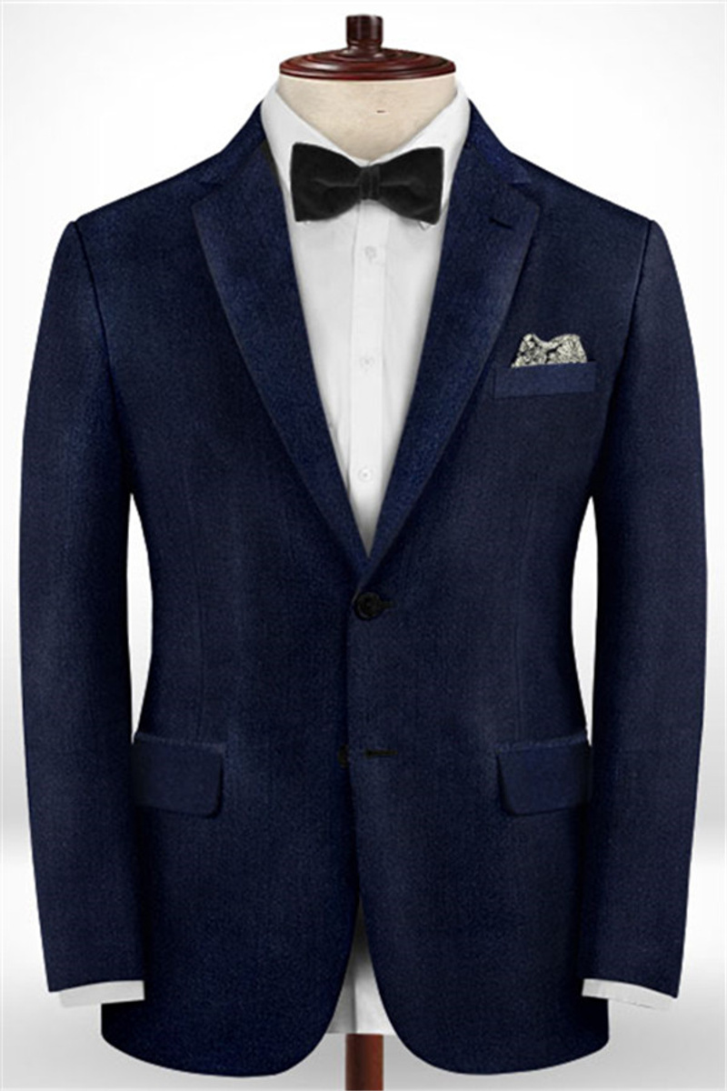 Dark Blue Business Men Formal Suit Mixed Wedding Groomsmen Suit