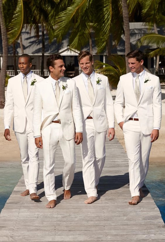 Jason White Shawl Lapel One Button Sleek Fit Groomsman Suit
