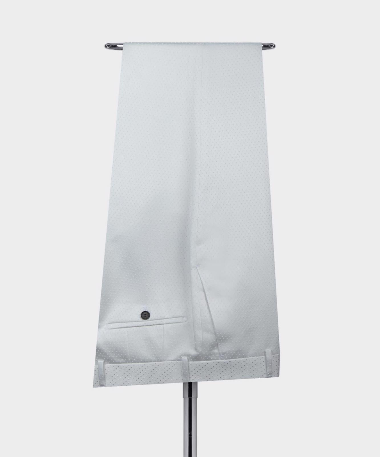 White Two-Piece Black Shawl Lapel Double-Breasted Wedding Suit