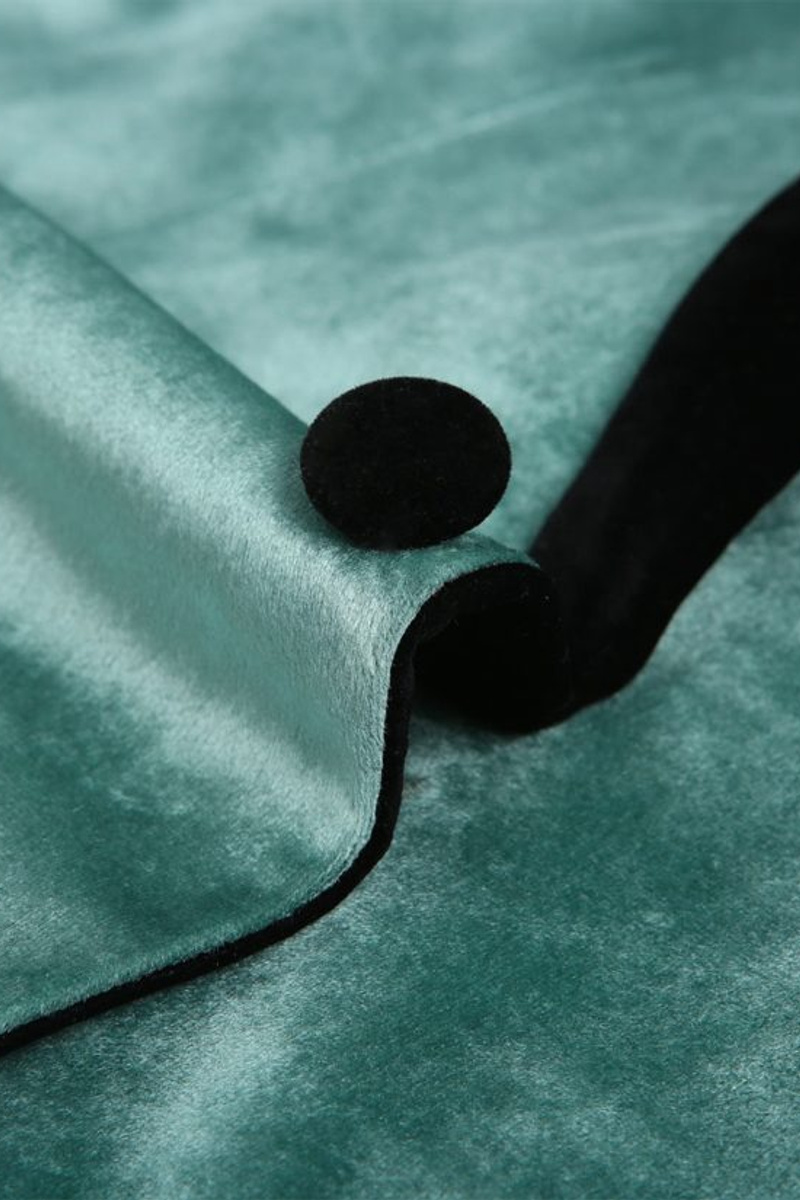 Turquoise Velvet Tuxedo Jacket Scott One-Button Prom Blazer