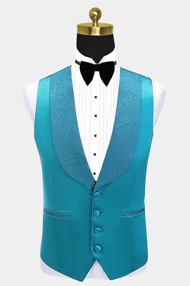 Leland Bespoke Shawl Lapel Jacquard Slim Fit Wedding Suit