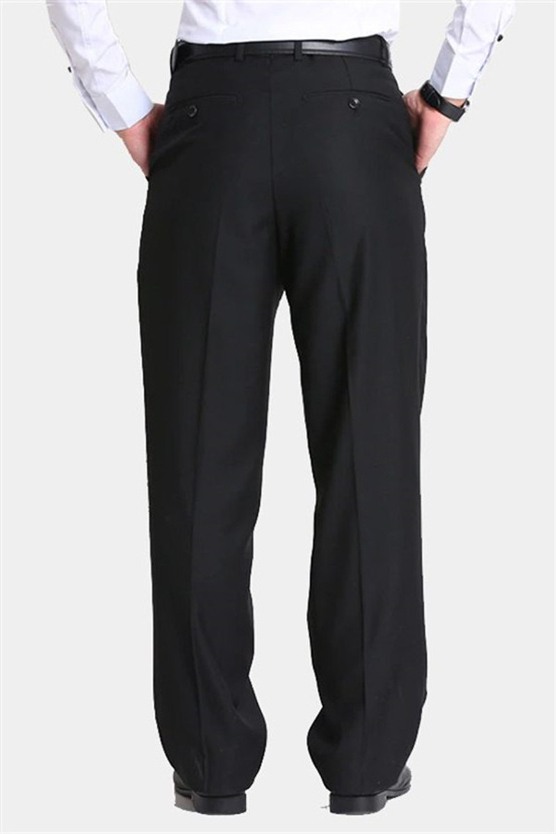Formal Occasion Black Suit Men Pants Black Gentleman's Pants