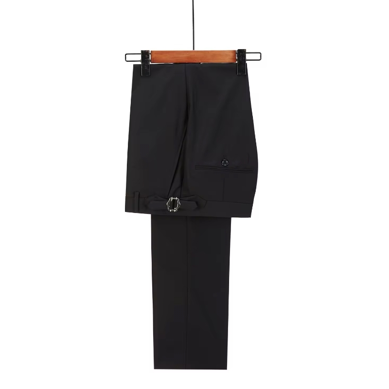 bella Black Peak Lapel Double-Breasted Prom Suit