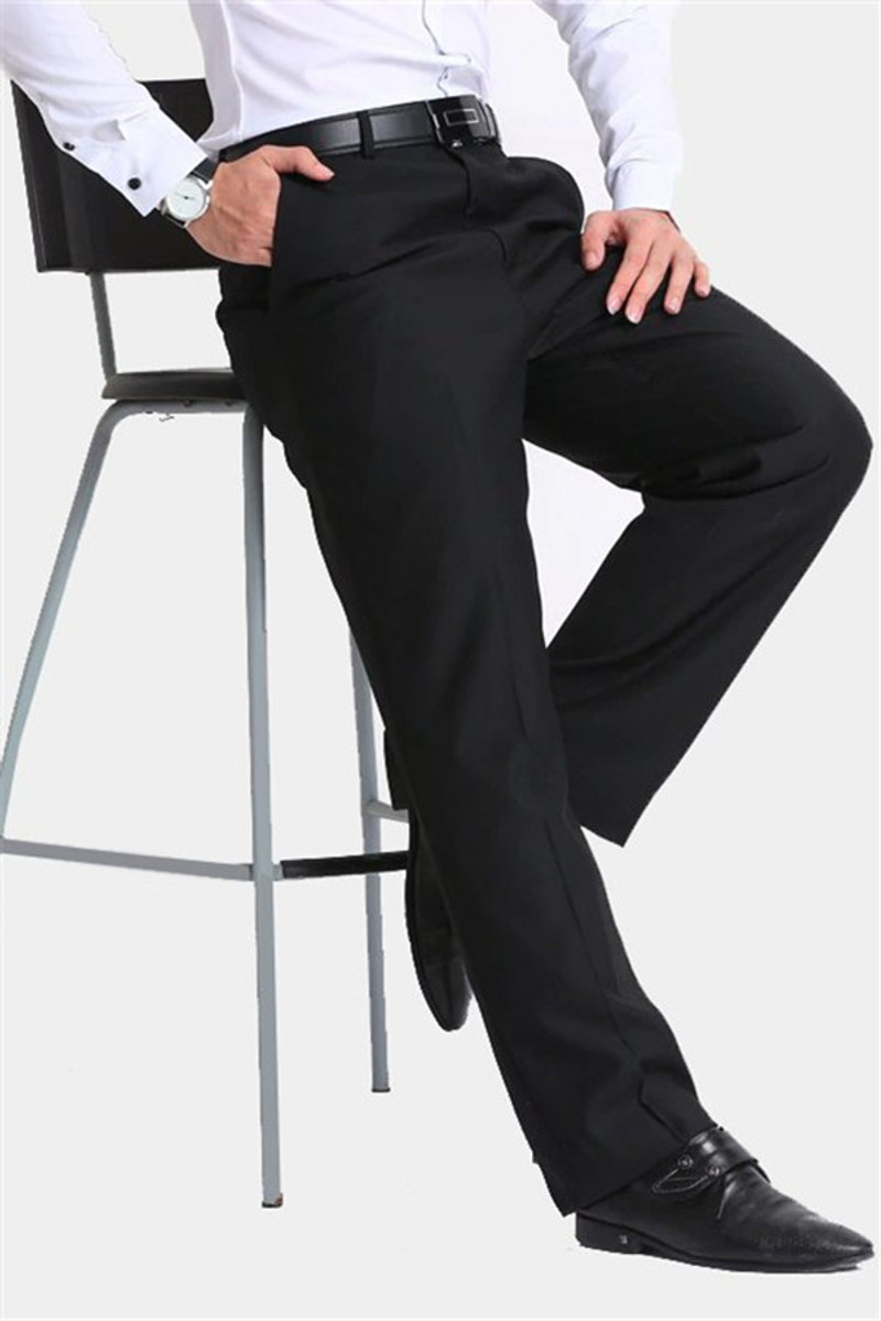 Formal Occasion Black Suit Men Pants Black Gentleman's Pants