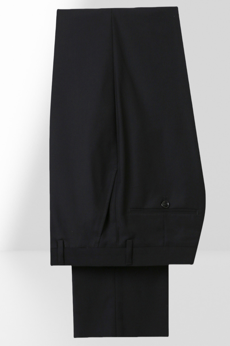 Red and Black Double-Breasted Slim Fit Two-Piece Suit