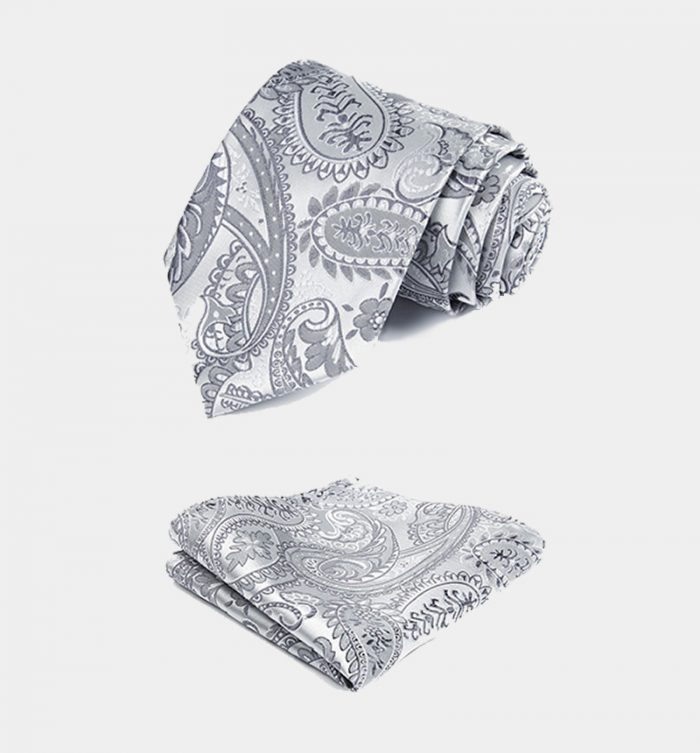 Silver Paisley Vest Set Custom Prommen Vest