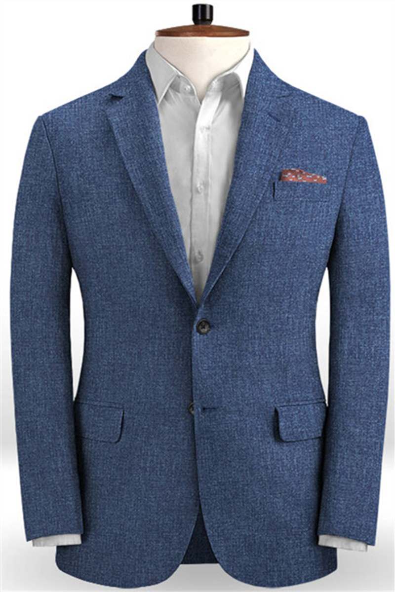 Navy Blue Prom Suit Two-Piece Summer Jacket