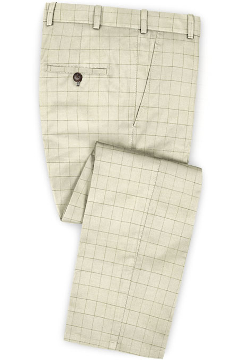 New Plaid Business Casual Wedding Suit Two-Button High-Quality Suit