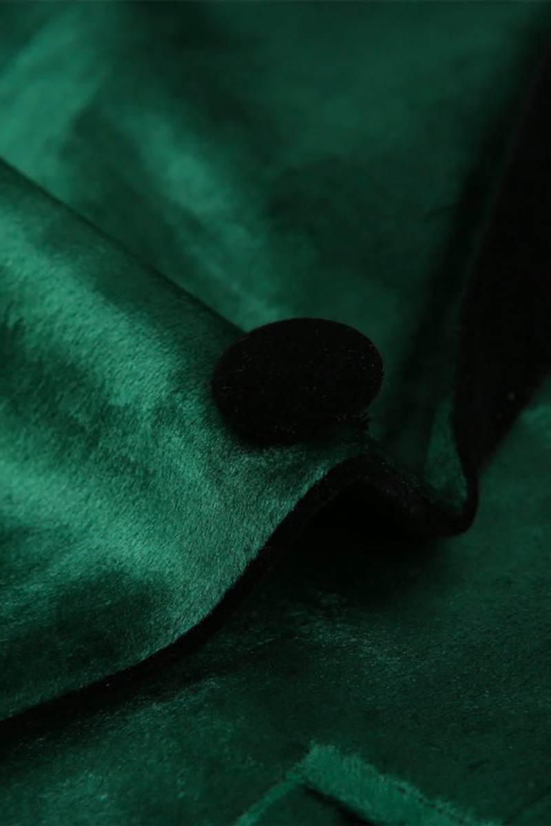 Green Velvet Tuxedo Jacket Declan One Prom Suit