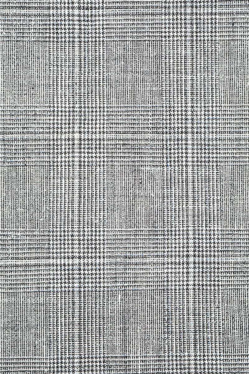 Modern Two-Piece Plaid Tuxedo New Linen Blazer