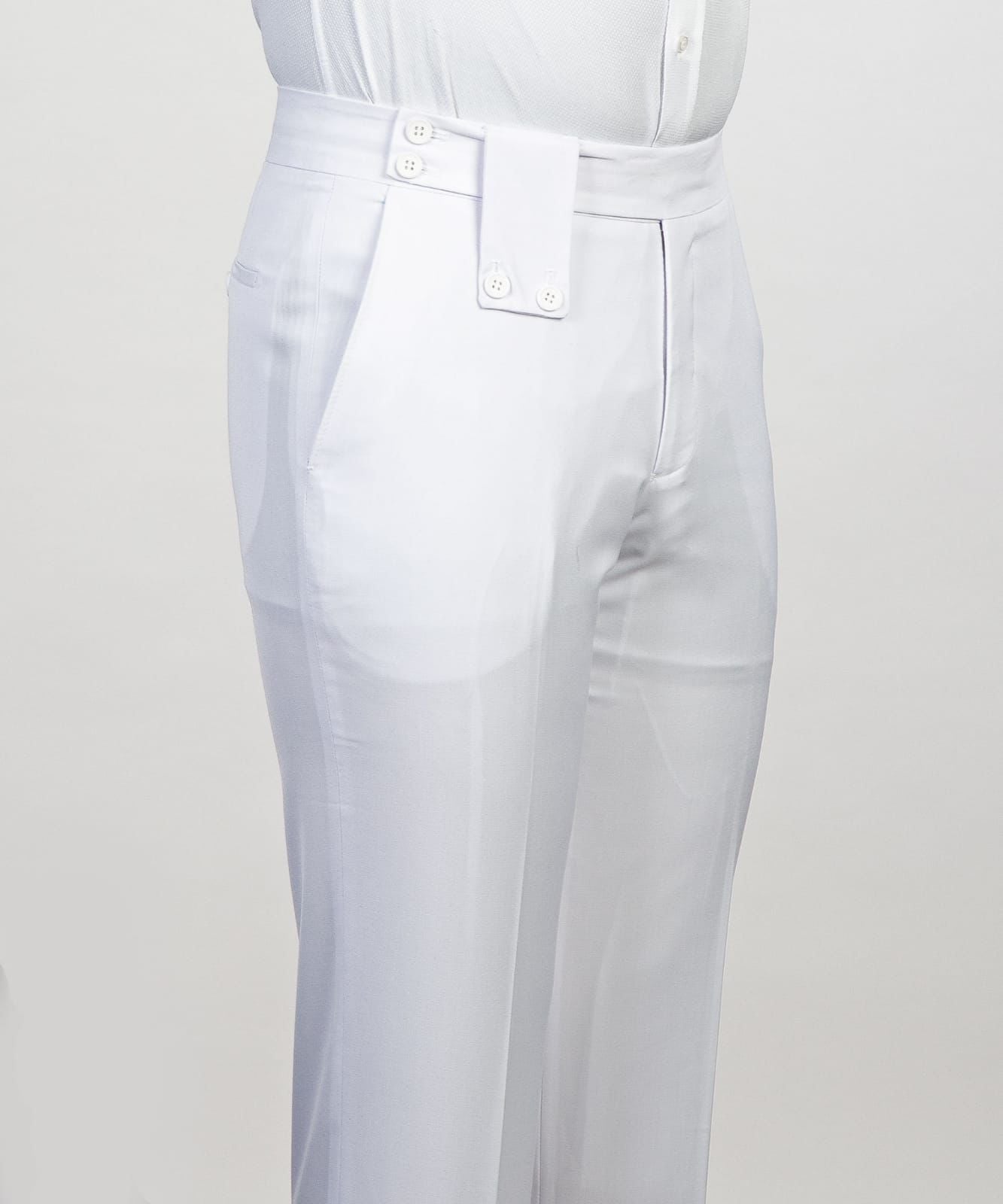 White Peak Lapel Two-Piece Close Fitting Wedding Suit