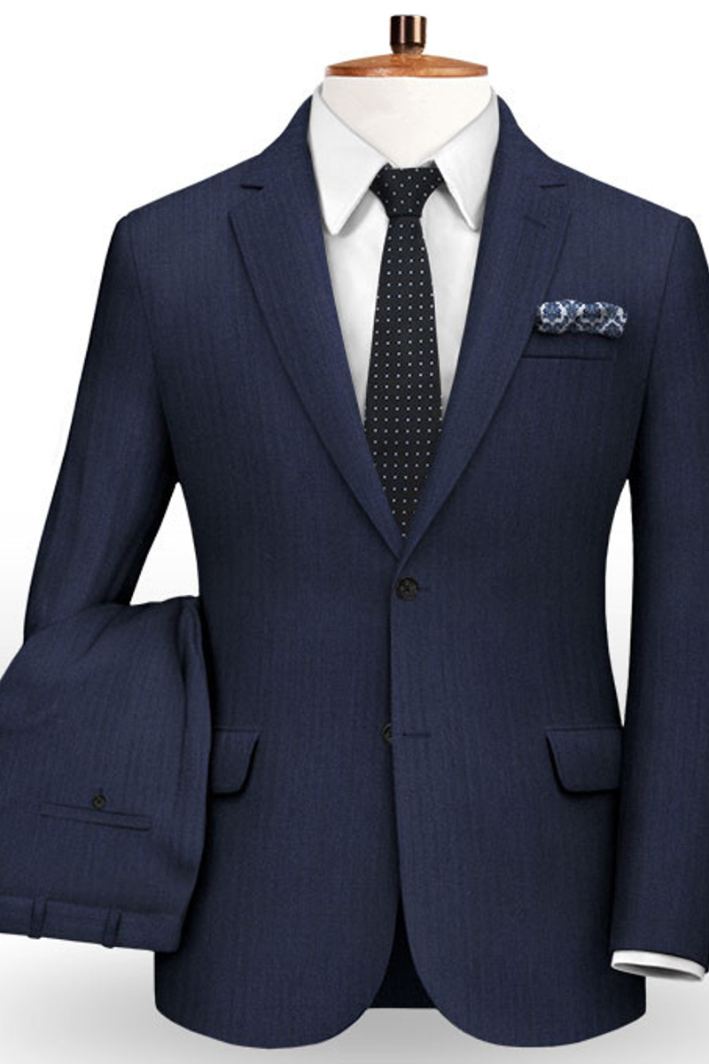 New Two Piece Men Suit for Business Two Buttons and Pants Mixed Men Tuxedo
