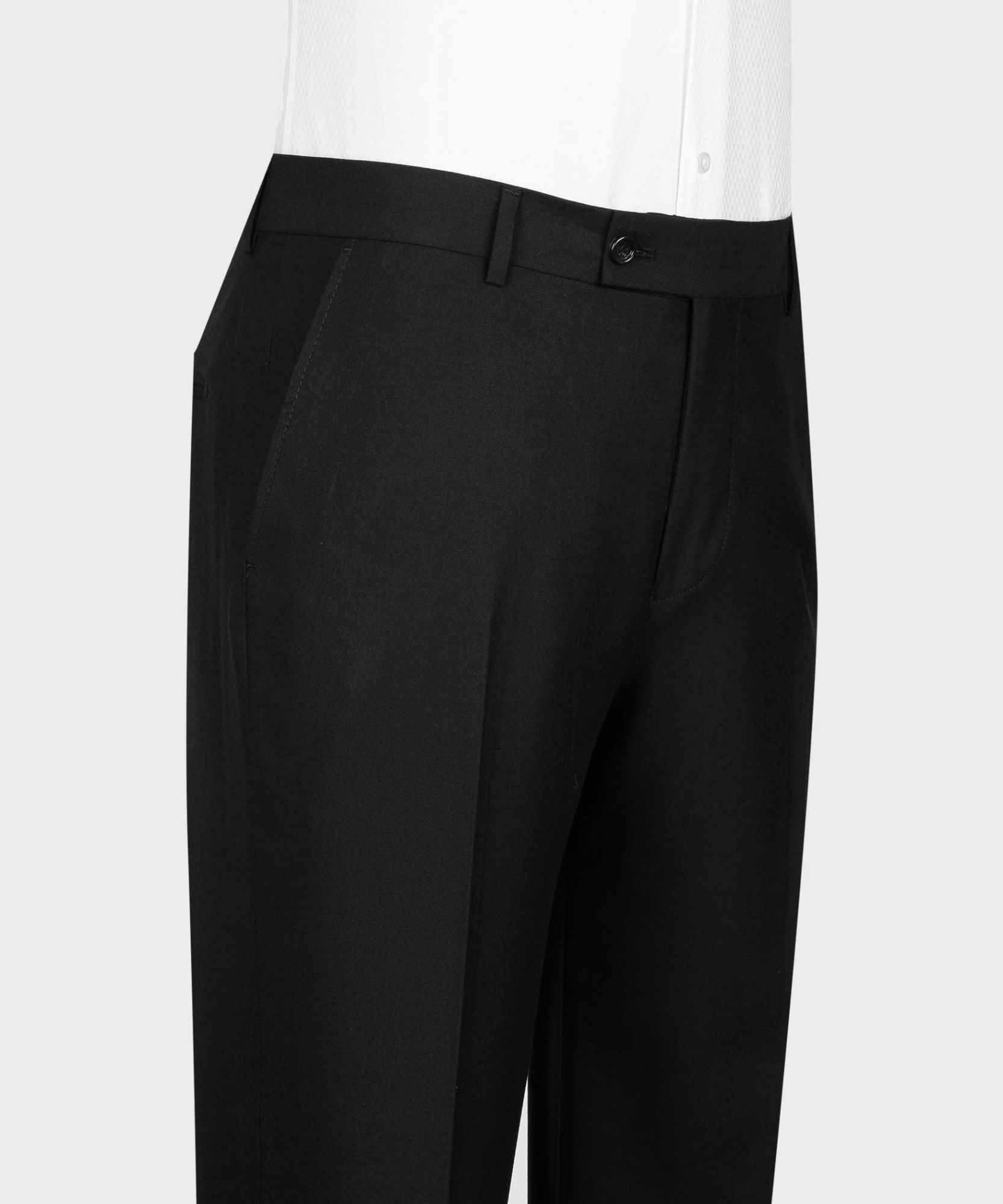 James Fashion Black Double-Breasted Shawl Lapel Men's Two-Piece Suit