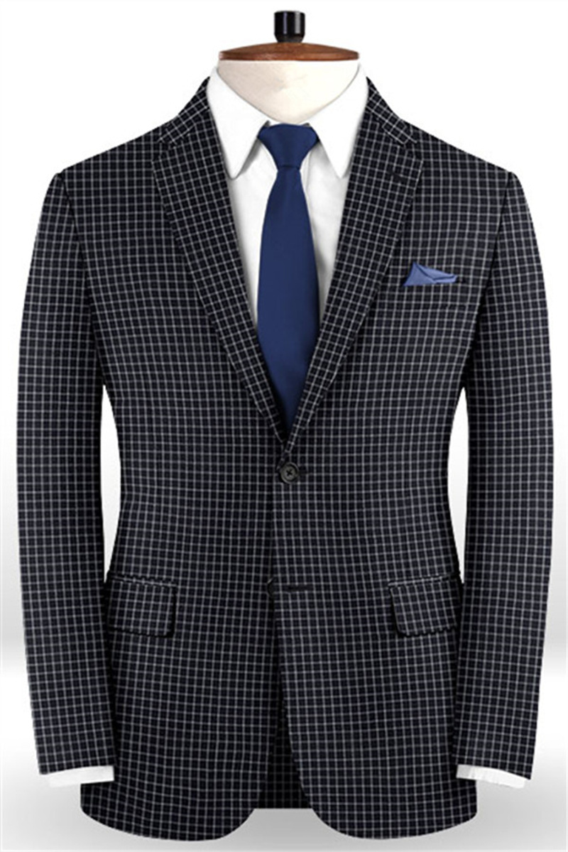 Fashion Wedding Suit Fitted Groom Tuxedo Two-Piece Formal Business Suit