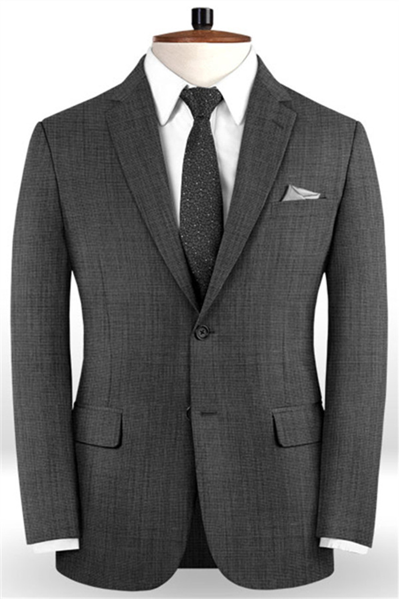 Groomsman Notched Lapel Groom Tuxedo Business Casual Suit