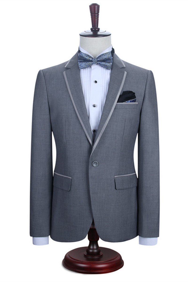 Damien Grey Fashion Slim Fit Lapel Suit