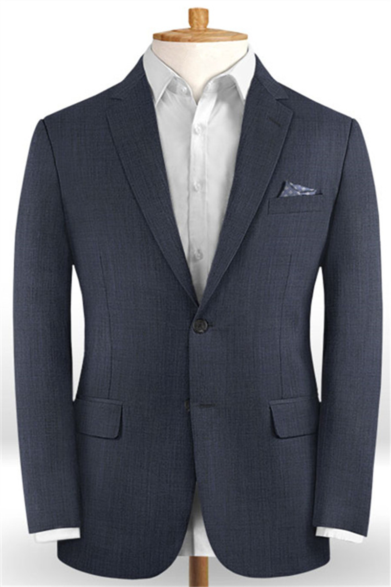 Two-Button Tweed Suit Formal Business Suit