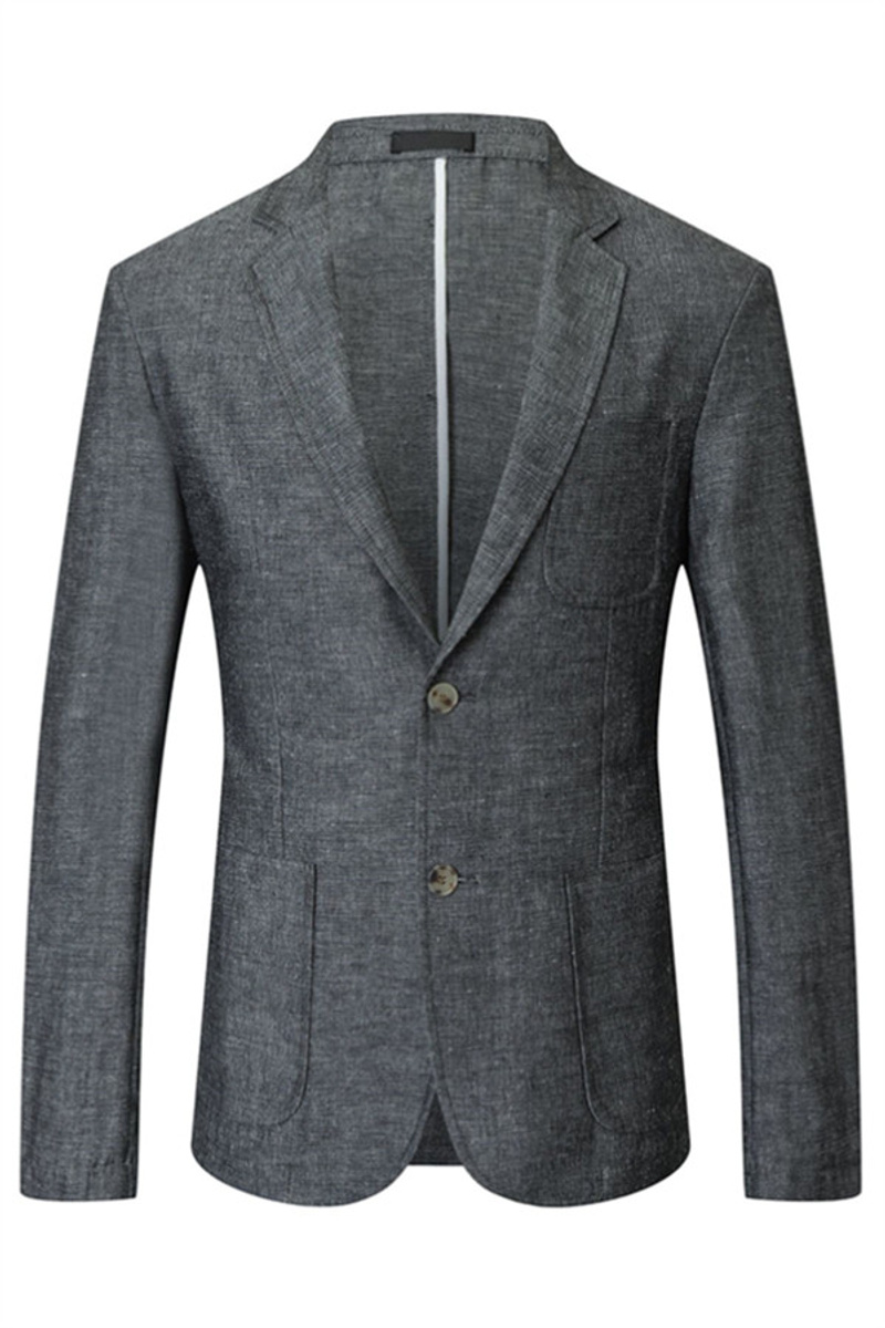 Henry Dark Grey Summer Linen Fashion Men Suit