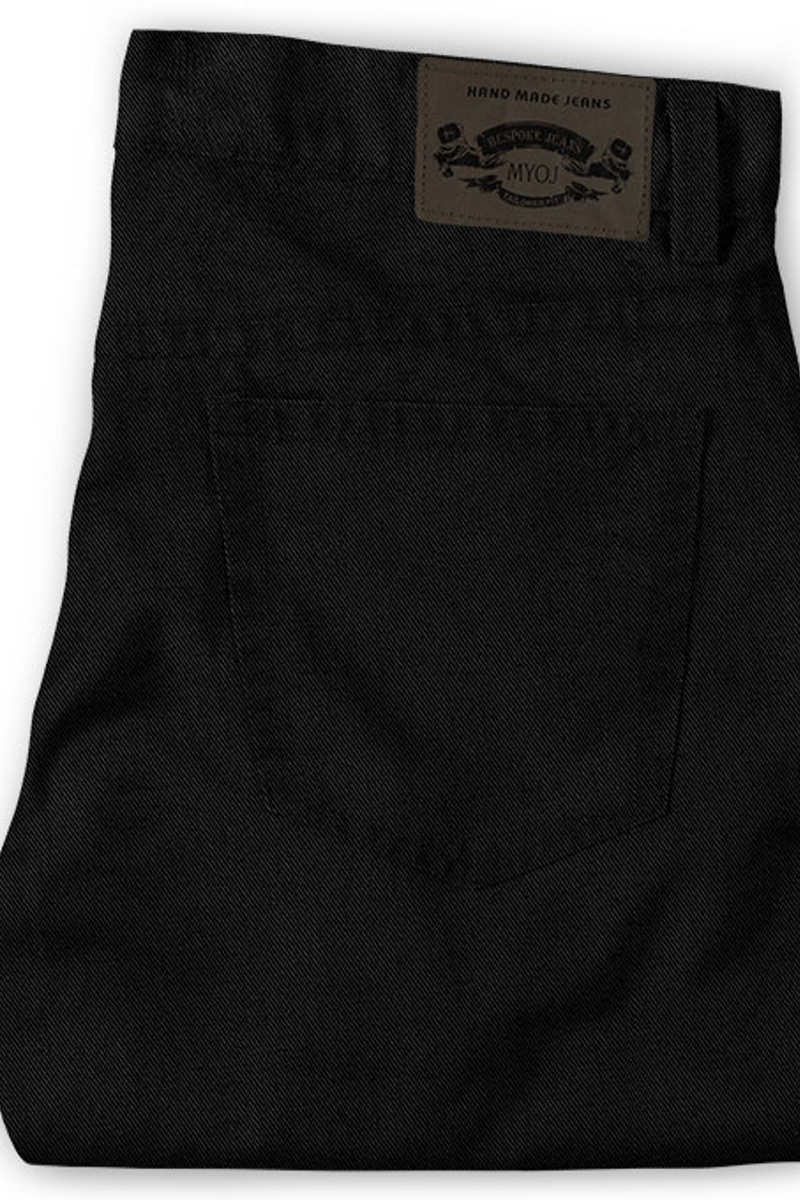 Thick Men Business Black Casual Pants With Zip Fly