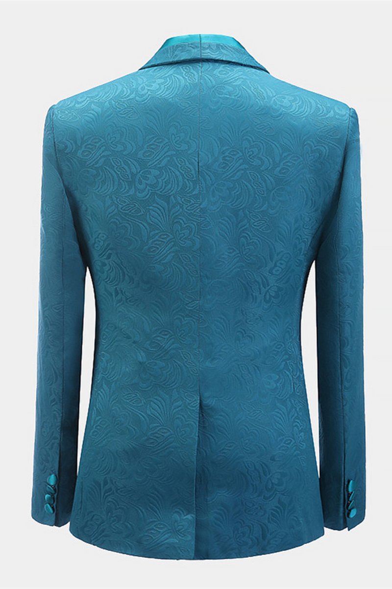 Leland Bespoke Shawl Lapel Jacquard Slim Fit Wedding Suit