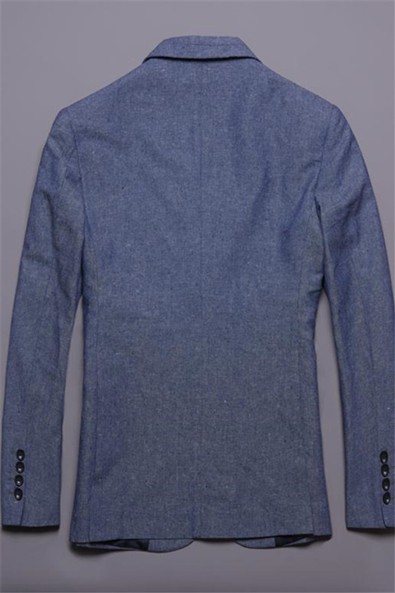 Grey Business Men Blazer New Notch Lapel Tuxedo