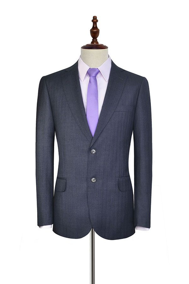 Julio Dark Grey Stripe Pattern Formal Suit