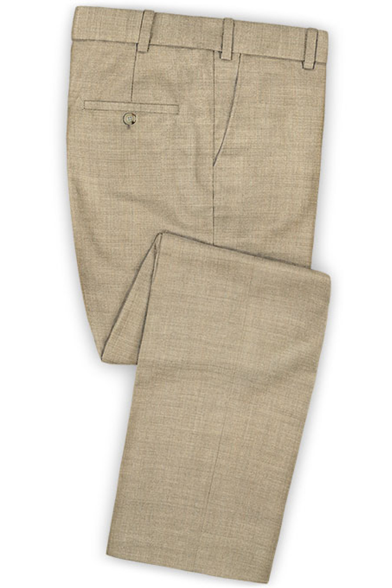 Khaki Business Men Suit Slim Fit Tuxedo Online