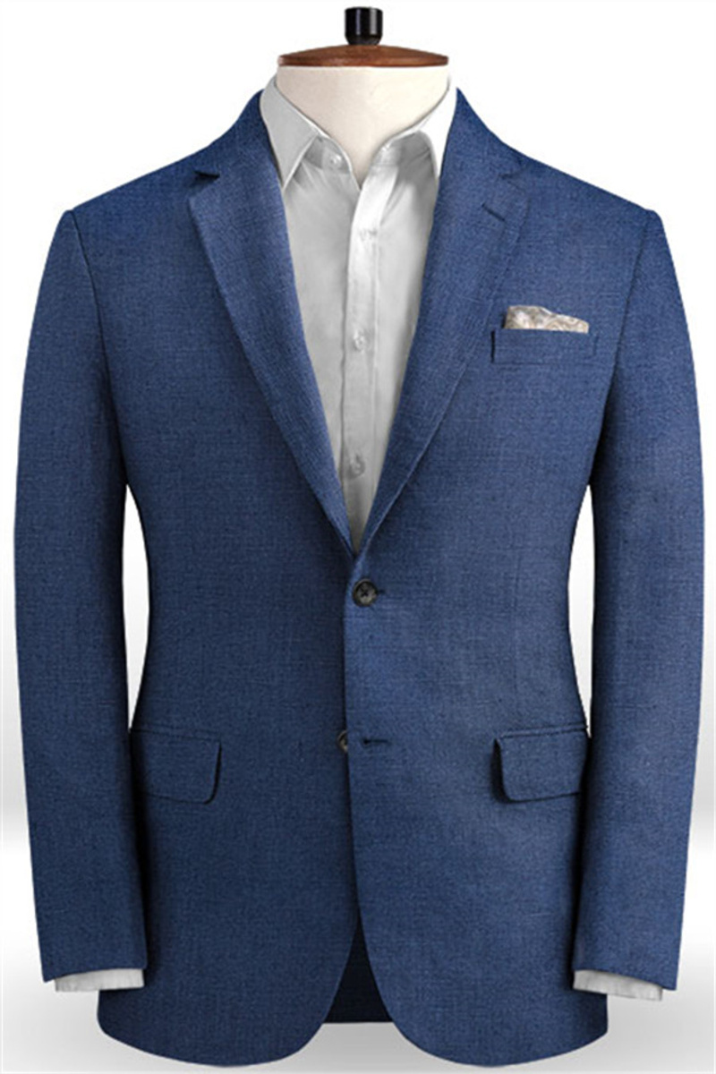 Navy Blue Men Suit Wedding Groom Suit Tuxedos Slim Fit Best Man Prom Blazer