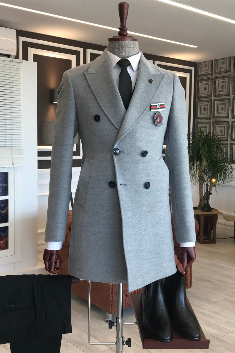 Felix Formal Double-breasted Slim-fit Winter Business Coat