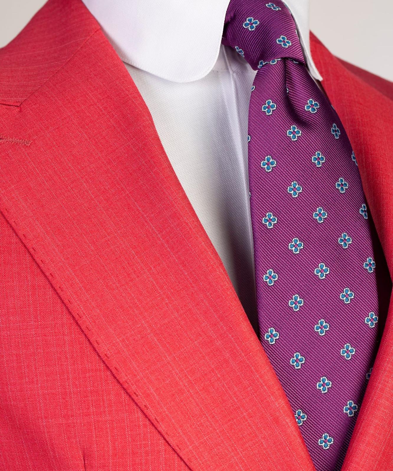 New Red Fashion Double Breasted Pointe Collar Prom Men Suits