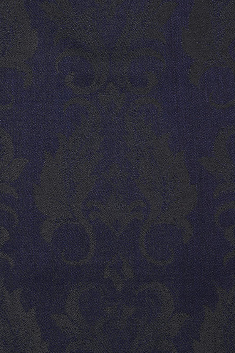 Navy Blue Jacquard Evening Suit for Prom Slim Fit Two Button Men Suit